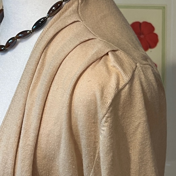 GAP Tan Lightweight Open-Front Cardigan - Picture 2 of 4